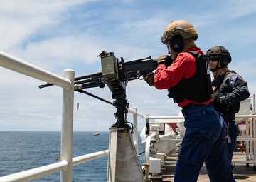 Coast Guard Cutter Bertholf conducts GUNNEX operations in Eastern Pacific Ocean