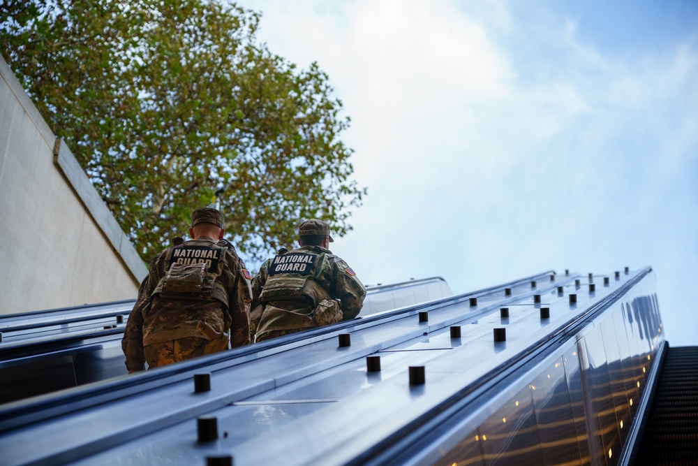 South Carolina National Guardsmen Patrol D.C. Metro