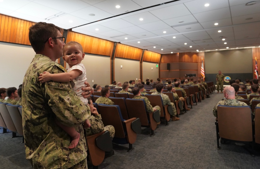 Pearl Harbor Naval Shipyard Hosts Naval Sea Systems Command CMDCM Schimmel