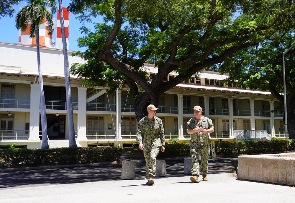 Pearl Harbor Naval Shipyard Hosts Naval Sea Systems Command CMDCM Schimmel