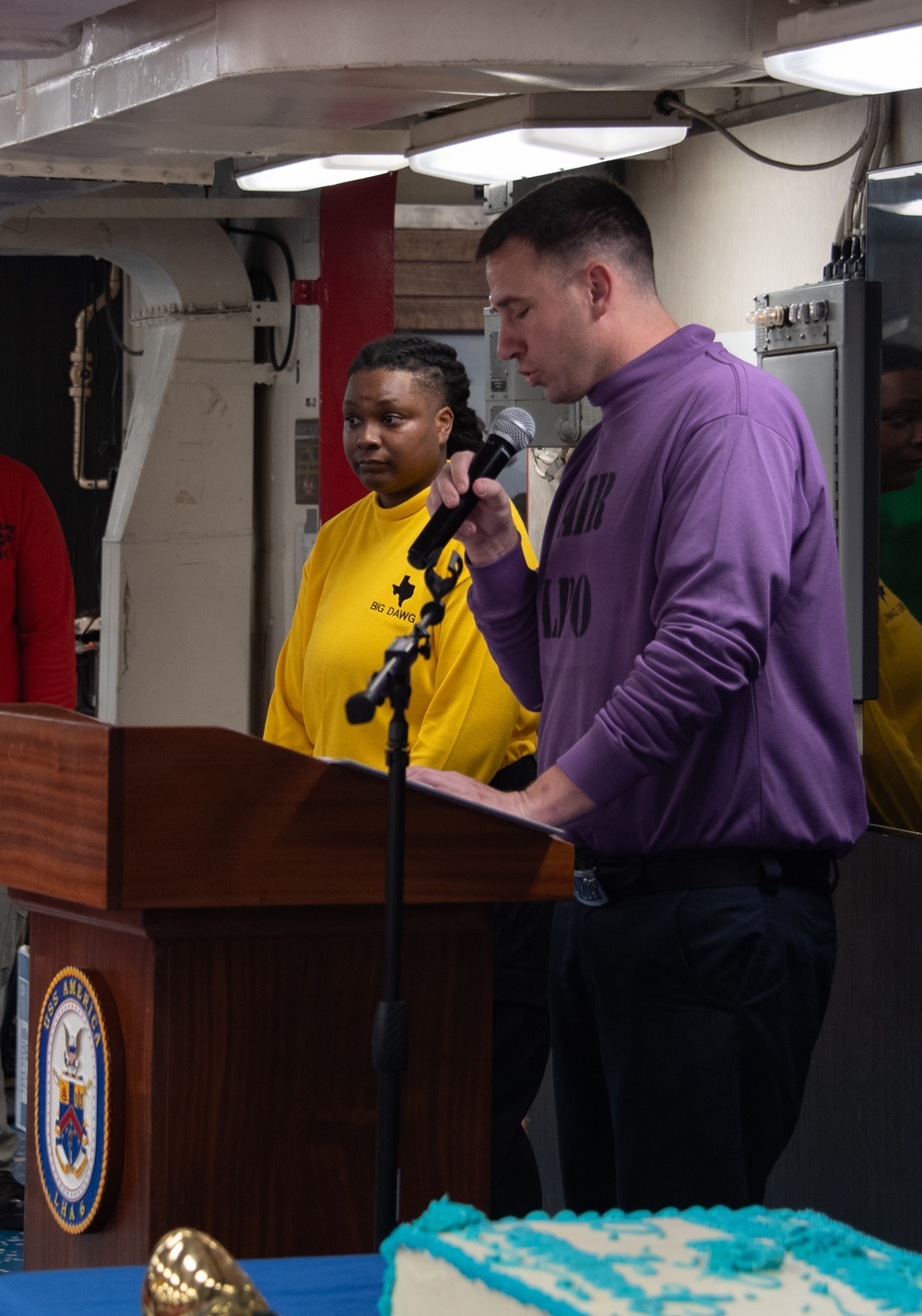 USS America (LHA 6) Holds Medal of Honor Recipient Memoriam