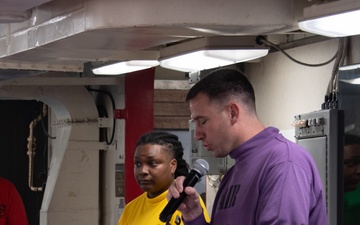 USS America (LHA 6) Holds Medal of Honor Recipient Memoriam