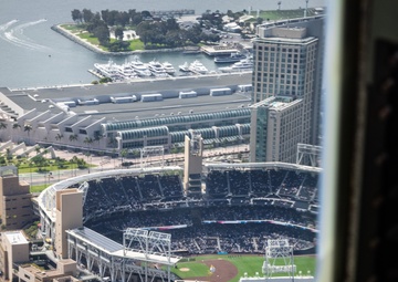 VMGR-352 KC-130s Fly over San Diego Padres Game