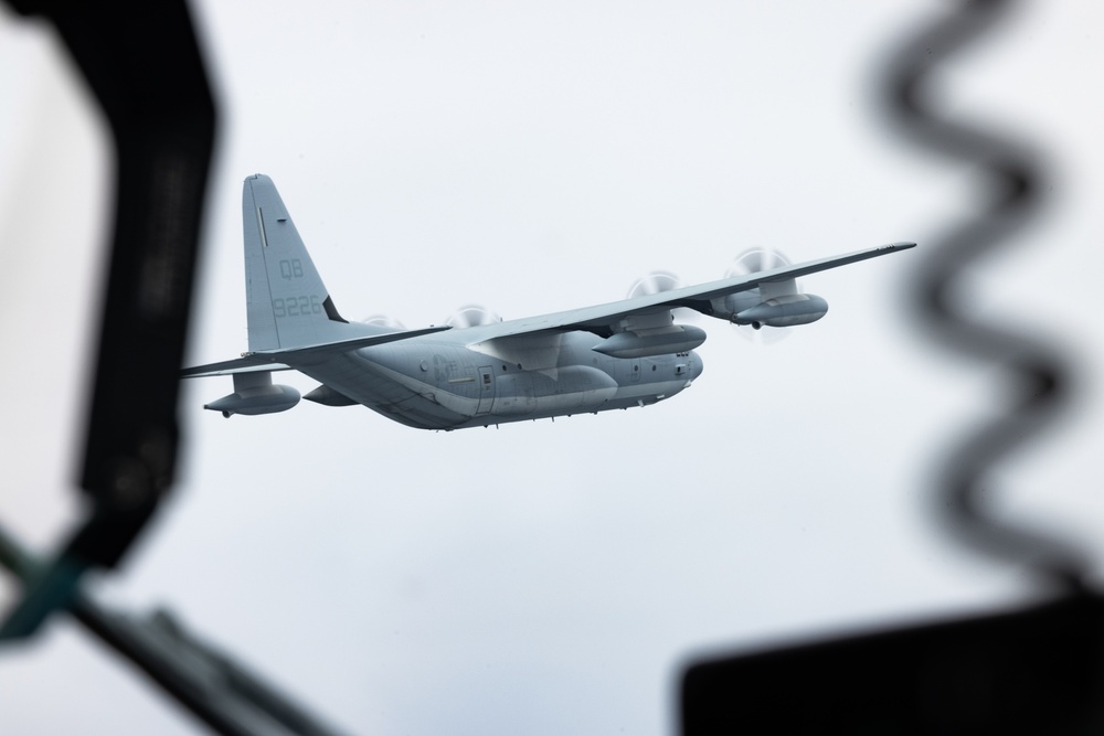 VMGR-352 KC-130s Fly over San Diego Padres Game