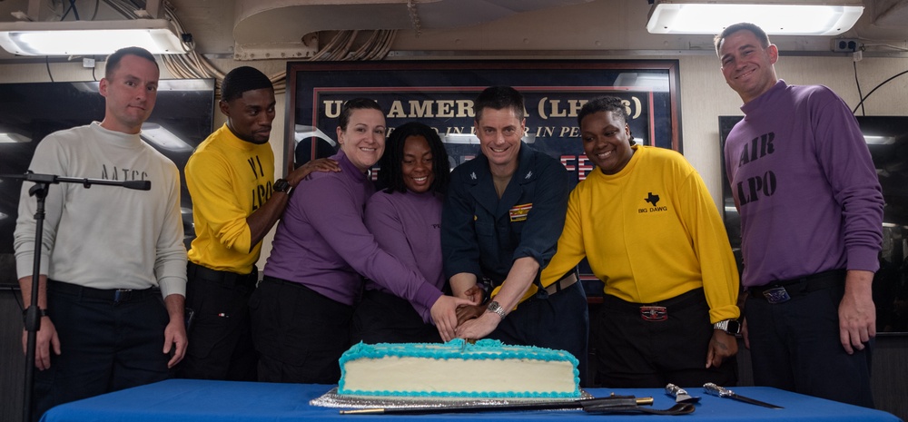 USS America (LHA 6) Holds Medal of Honor Recipient Memoriam
