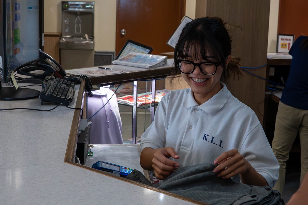Part of the team - KLI students intern at Kadena