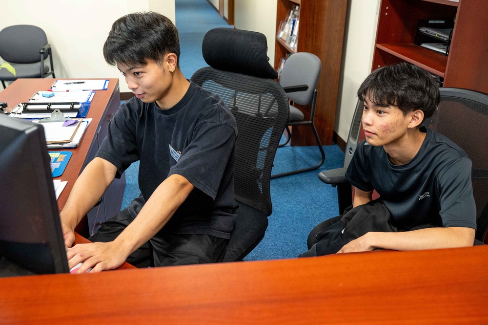 Part of the team - KLI students intern at Kadena