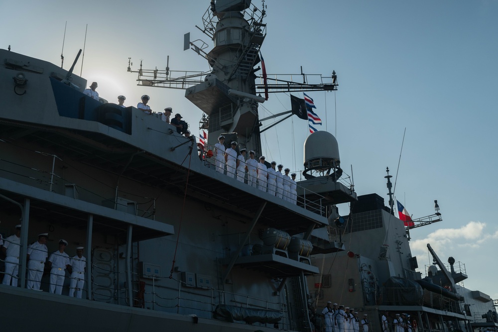 Chilean Navy ship arrives for UNITAS 2025