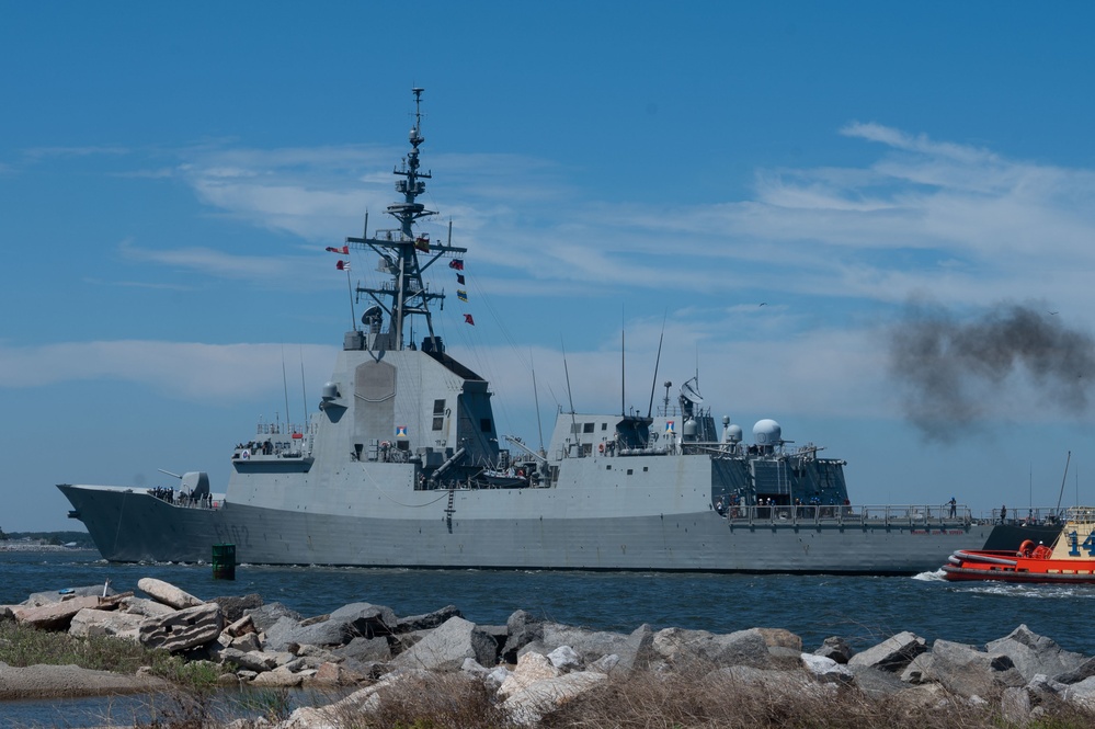 UNITAS 2025: SPS Juan de Barbón (F-102)  arrives at Naval station Mayport