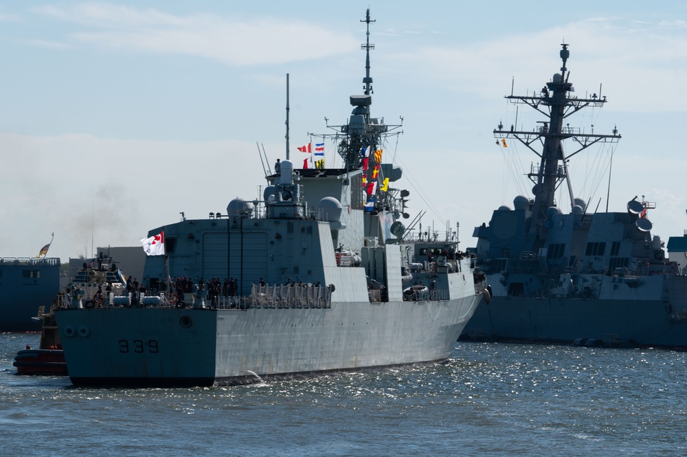 Royal Canadian Navy ship arrives for UNITAS 2025