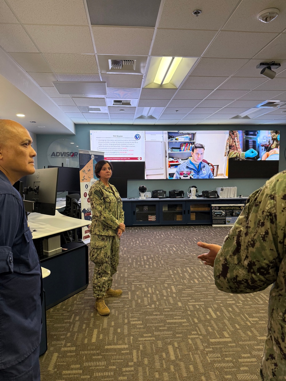 New DHN Pacific Rim Deputy Director Tours Virtual Medical Operations Center at NMCSD