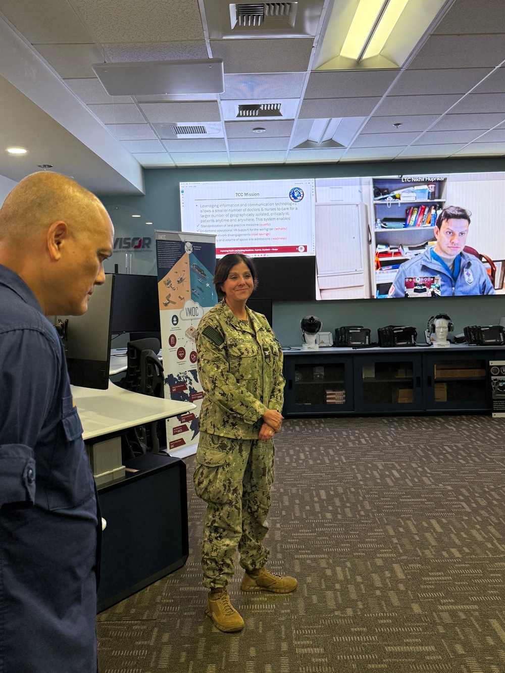 New DHN Pacific Rim Deputy Director Visits Virtual Medical Operations Center at NMCSD