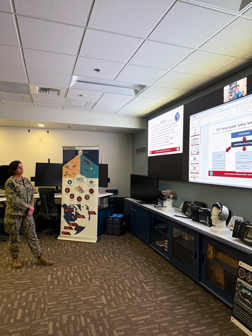 New DHN Pacific Rim Deputy Director Tours Virtual Medical Operations Center at NMCSD