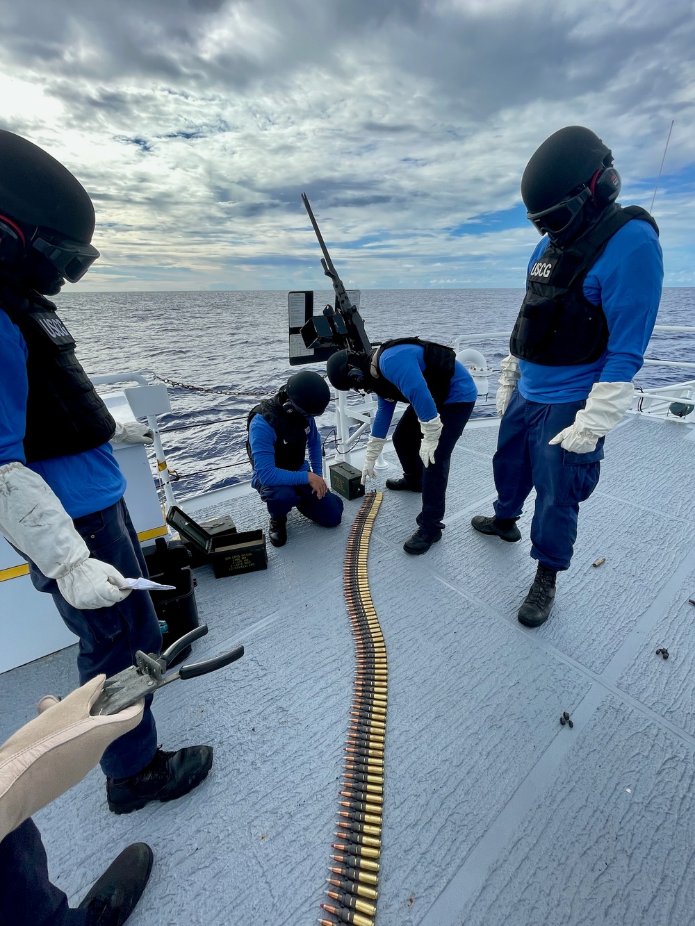 USCGC Myrtle Hazard crew conducts readiness exercises