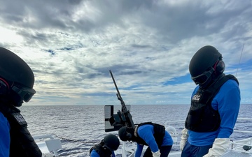 USCGC Myrtle Hazard crew conducts readiness exercises