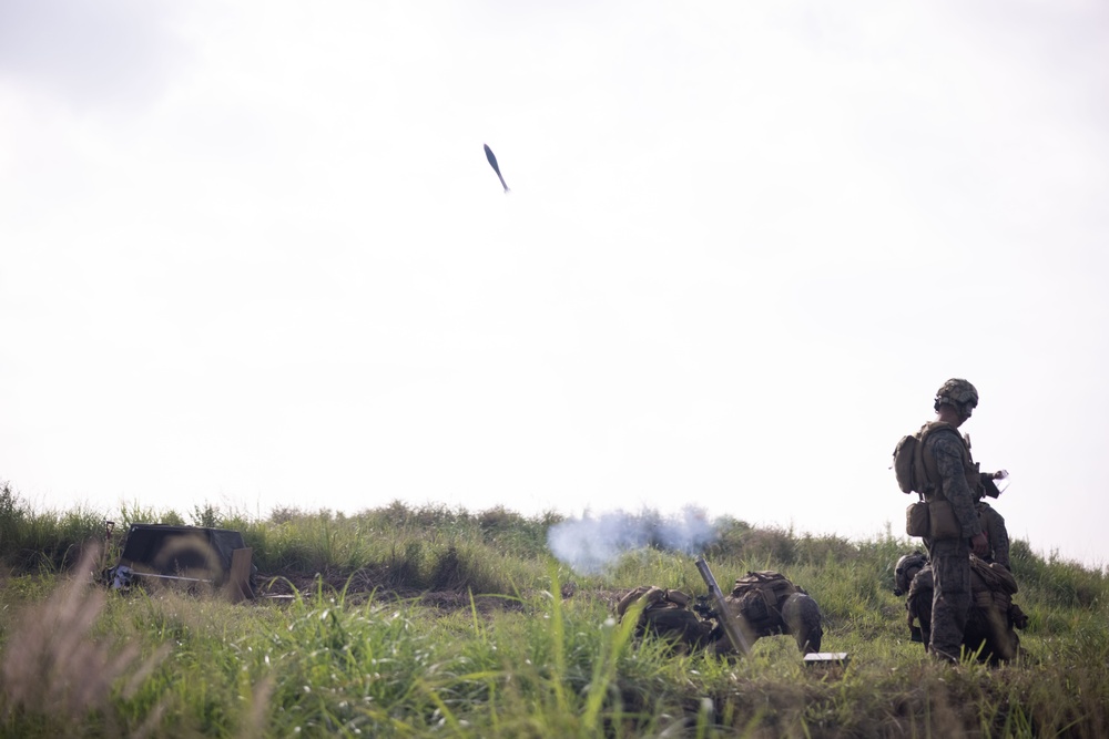RD25 | U.S. Marines with 12th MLR and JSDF Soldiers Execute a Live-Fire Mortar Range