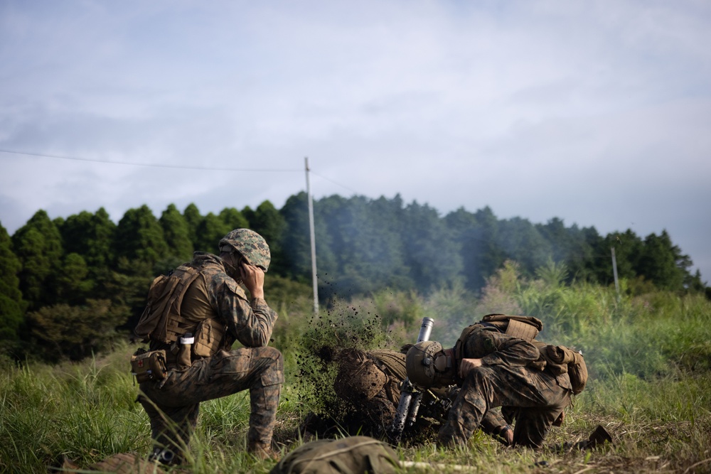 RD25 | U.S. Marines with 12th MLR and JSDF Soldiers Execute a Live-Fire Mortar Range