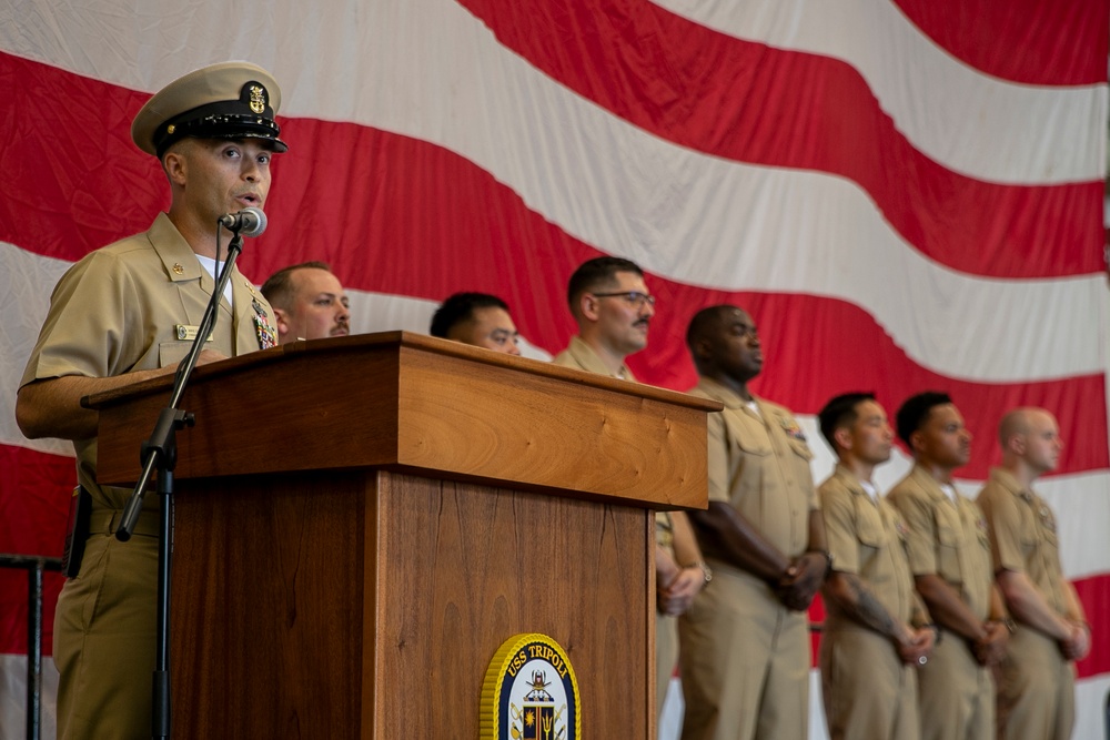 USS Tripoli’s 2025 Chief Pinning Ceremony