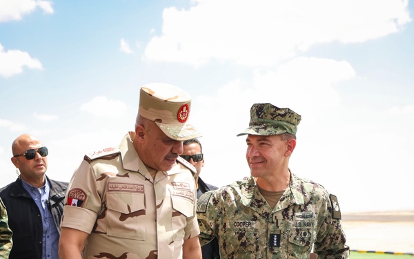 Distinguished visitors attend combined arms live fire exercise during BRIGHT STAR 25