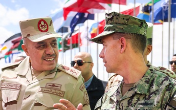 Distinguished visitors attend combined arms live fire exercise during BRIGHT STAR 25