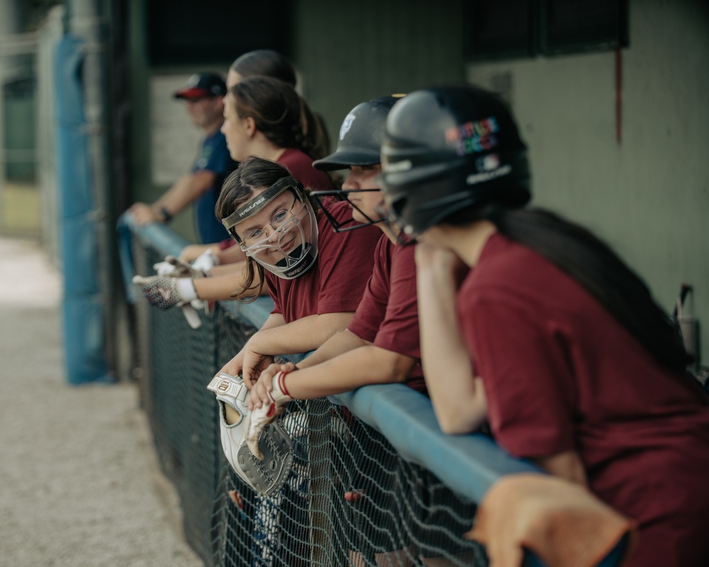 Italians and Vicenza Military Community play baseball at Friendship Festival