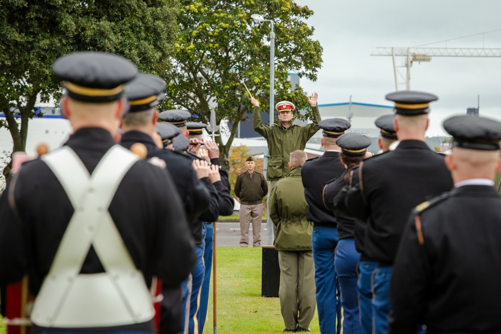 Rehearsal at HMNB Plymouth for the U.S. State Visit to the U.K.