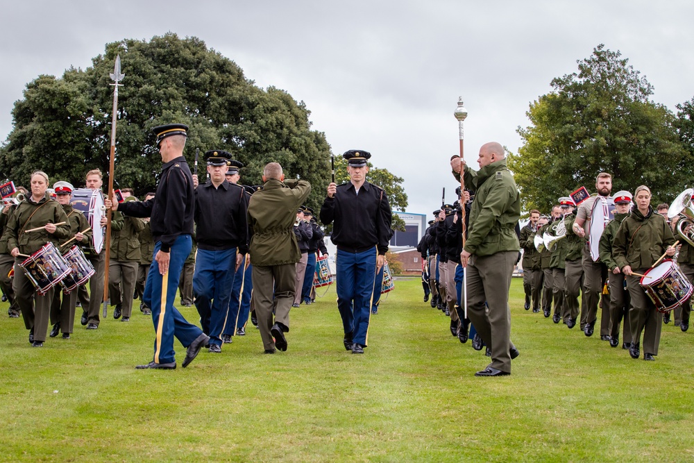 Rehearsal at HMNB Plymouth for the U.S. State Visit to the U.K.