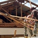 Seabees build roof for Kolonia Elementary School  in Pohnpei, Federated States of Micronesia, during Pacific Partnership 2025.