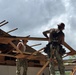 Seabees build roof for Kolonia Elementary School  in Pohnpei, Federated States of Micronesia, during Pacific Partnership 2025.