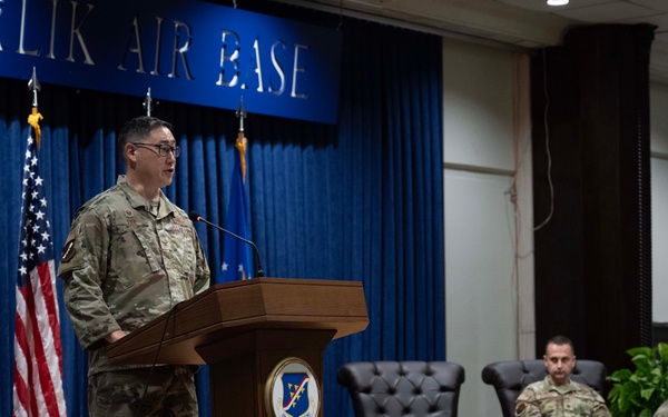 39th CS Welcomes New Commander at Assumption of Command Ceremony