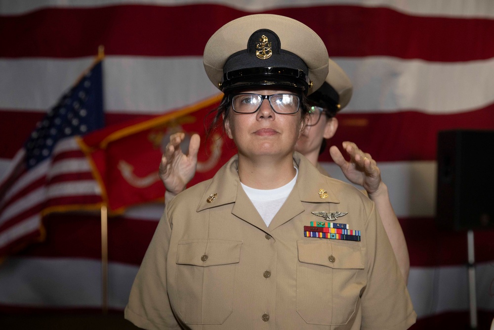 USS Kearsarge Chief Pinning Ceremony