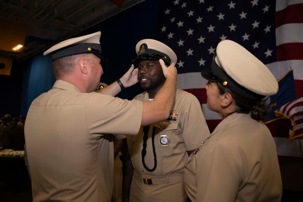 USS Kearsarge Chief Pinning Ceremony