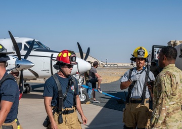 Fuel spill exercise strengthens joint response at 386th AEW