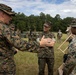 2nd MLG Commanding General recognizes Marines during 2nd Combat Readiness Regiment Field Exercise