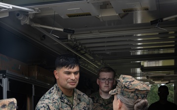 2nd MLG Commanding General recognizes Marines during 2nd Combat Readiness Regiment Field Exercise