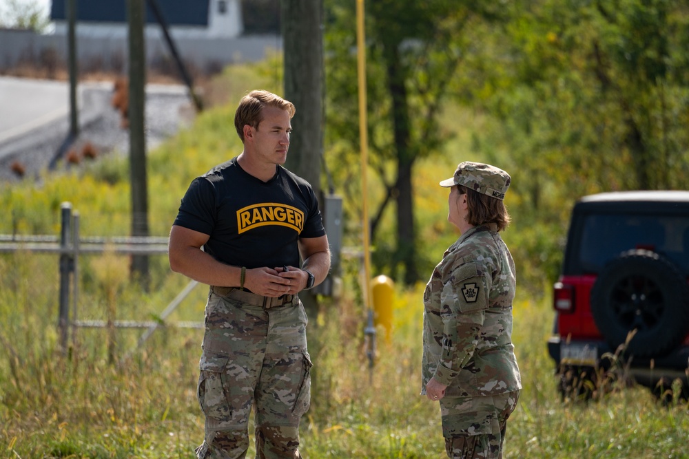 Maj. Gen. Laura McHugh visits Ranger and Sapper Assesment Program