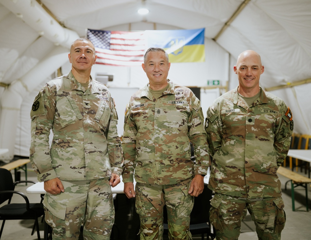 Command Sgt. Maj. Mark Morgan Visits JMTG-U
