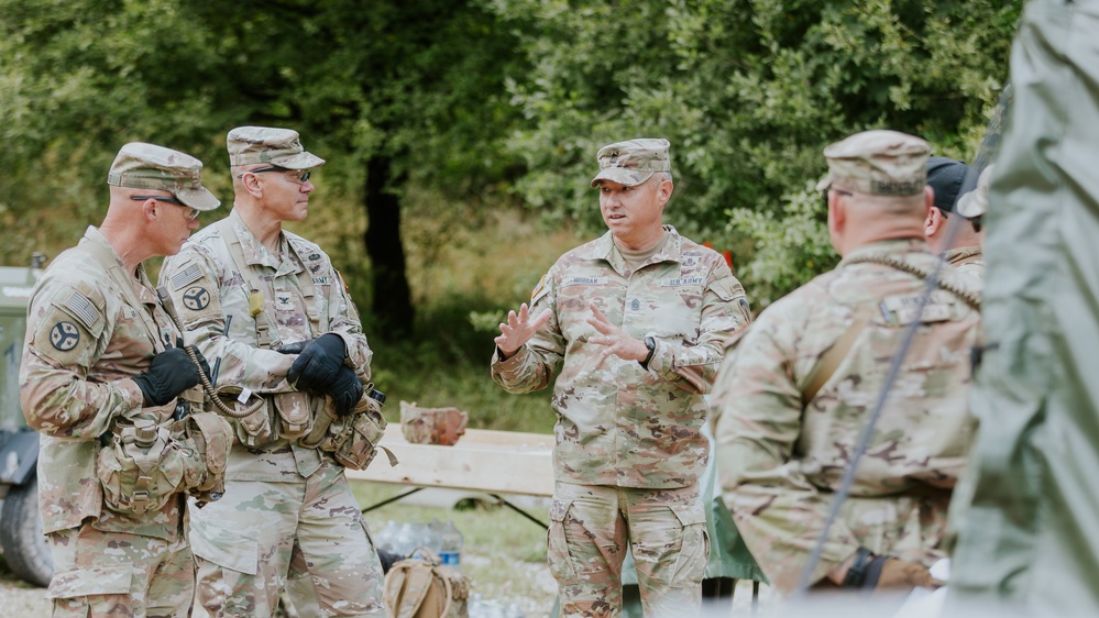 Command Sgt. Maj. Mark Morgan Visits JMTG-U