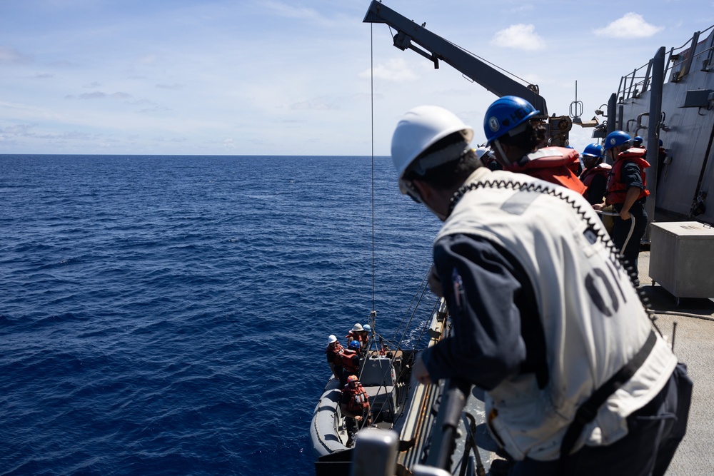 USS Curtis Wilbur (DDG 54) Conducts Small Boat Operations