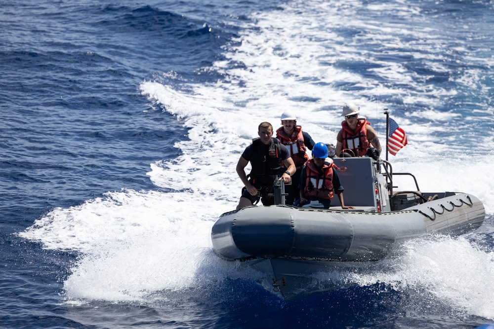 USS Curtis Wilbur (DDG 54) Conducts Small Boat Operations