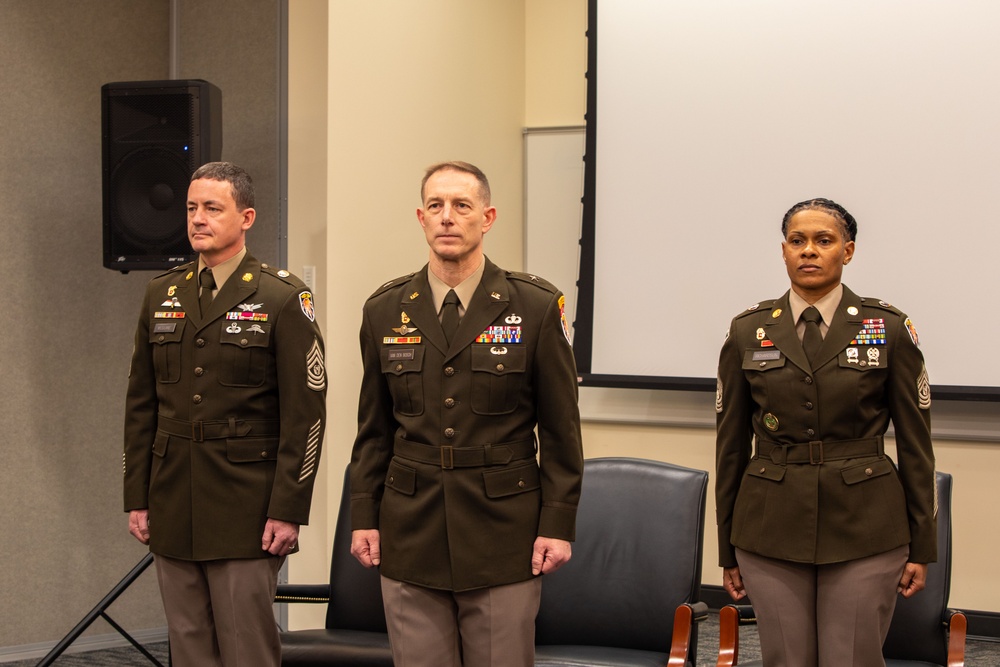 7th Signal Command (Theater) Change of Responsibility, Defense Information School, Ft. Meade, MD, Feb. 27, 2025.