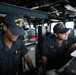 USS Curtis Wilbur (DDG 54) Sailors Man The Bridge