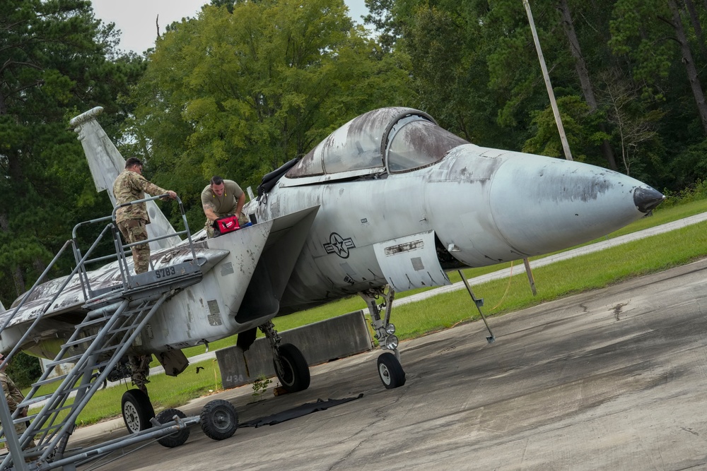 116th Civil Engineering Squadron EOD F-15 Eagle controlled explosion