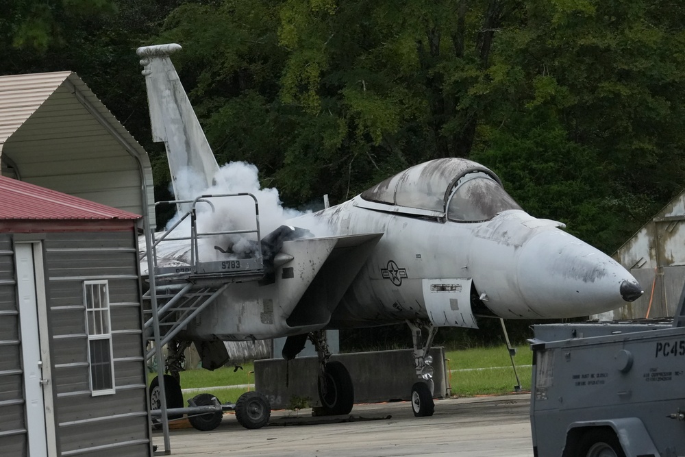 116th Civil Engineering Squadron EOD F-15 Eagle controlled explosion