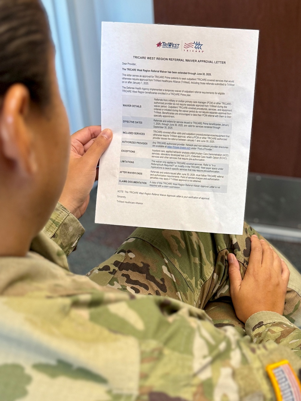 TRICARE West Region Referral Approval Waiver deadline nears