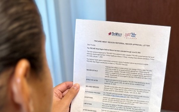 TRICARE West Region Referral Approval Waiver deadline nears