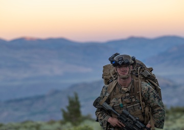 1st Bn., 5th Marines conduct night hike during MTX 4-25