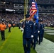 Creech Honor Guard presents colors on Monday Night Football