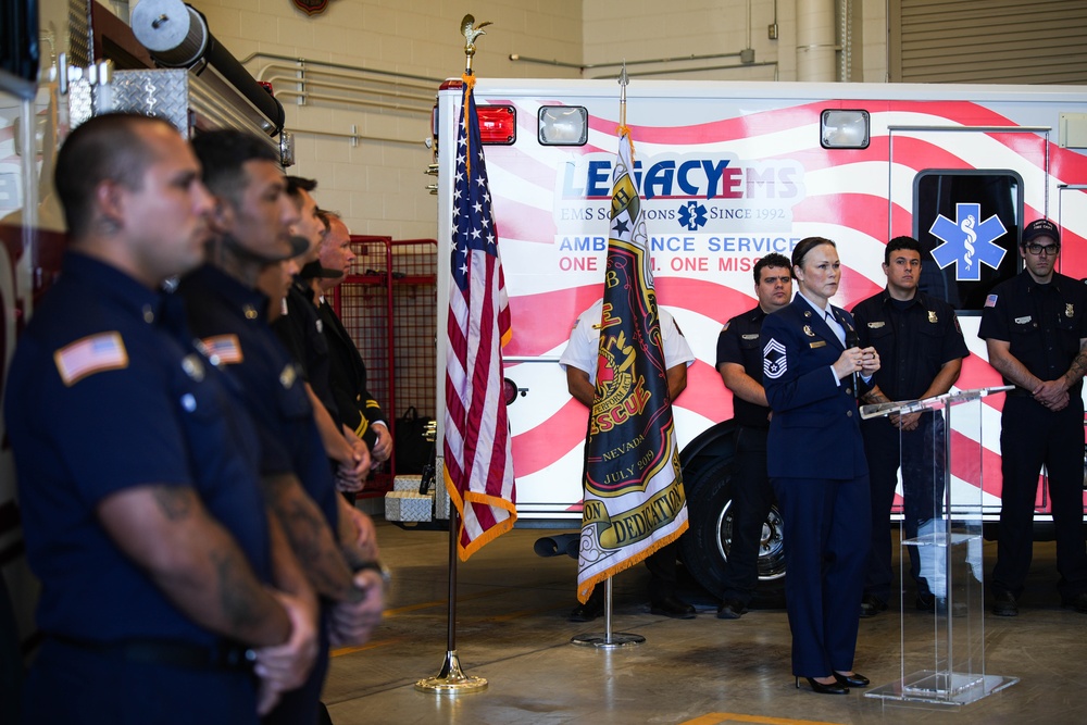 Creech Air Force 9/11 remembrance ceremony