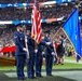 Creech Honor Guard presents colors on Monday Night Football
